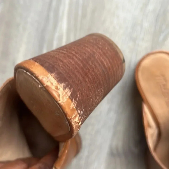 Madewell Harper Mules-English Saddle - Picture 7 of 12